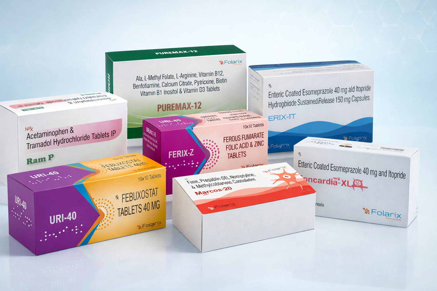 Folarix pharmaceutical products